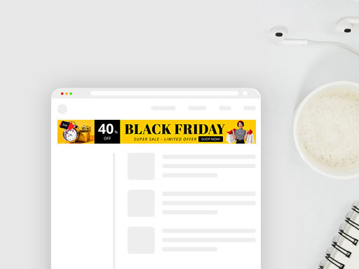 Black Friday Leaderboard Ad Templates