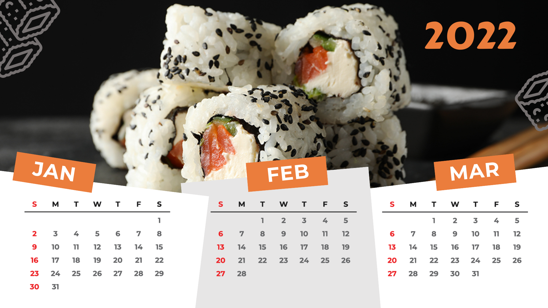 Food Calendar templates