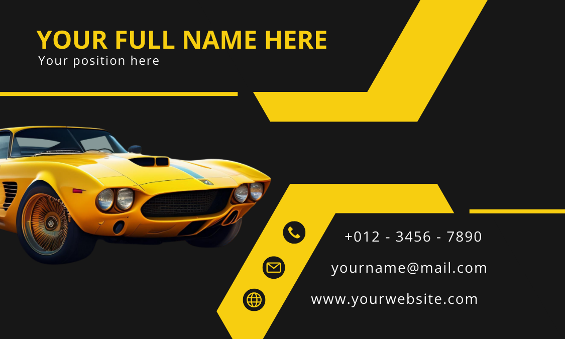 Car Sales Business Card templates