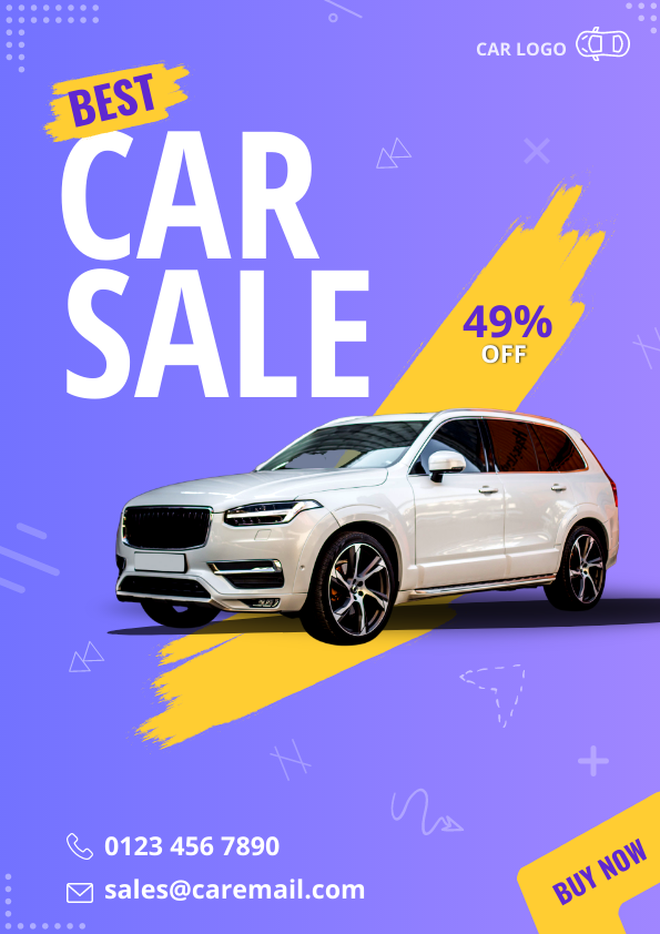 Car Sales Poster templates