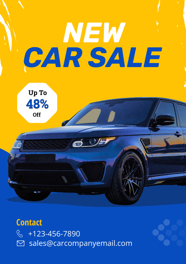 Car Sales Poster templates