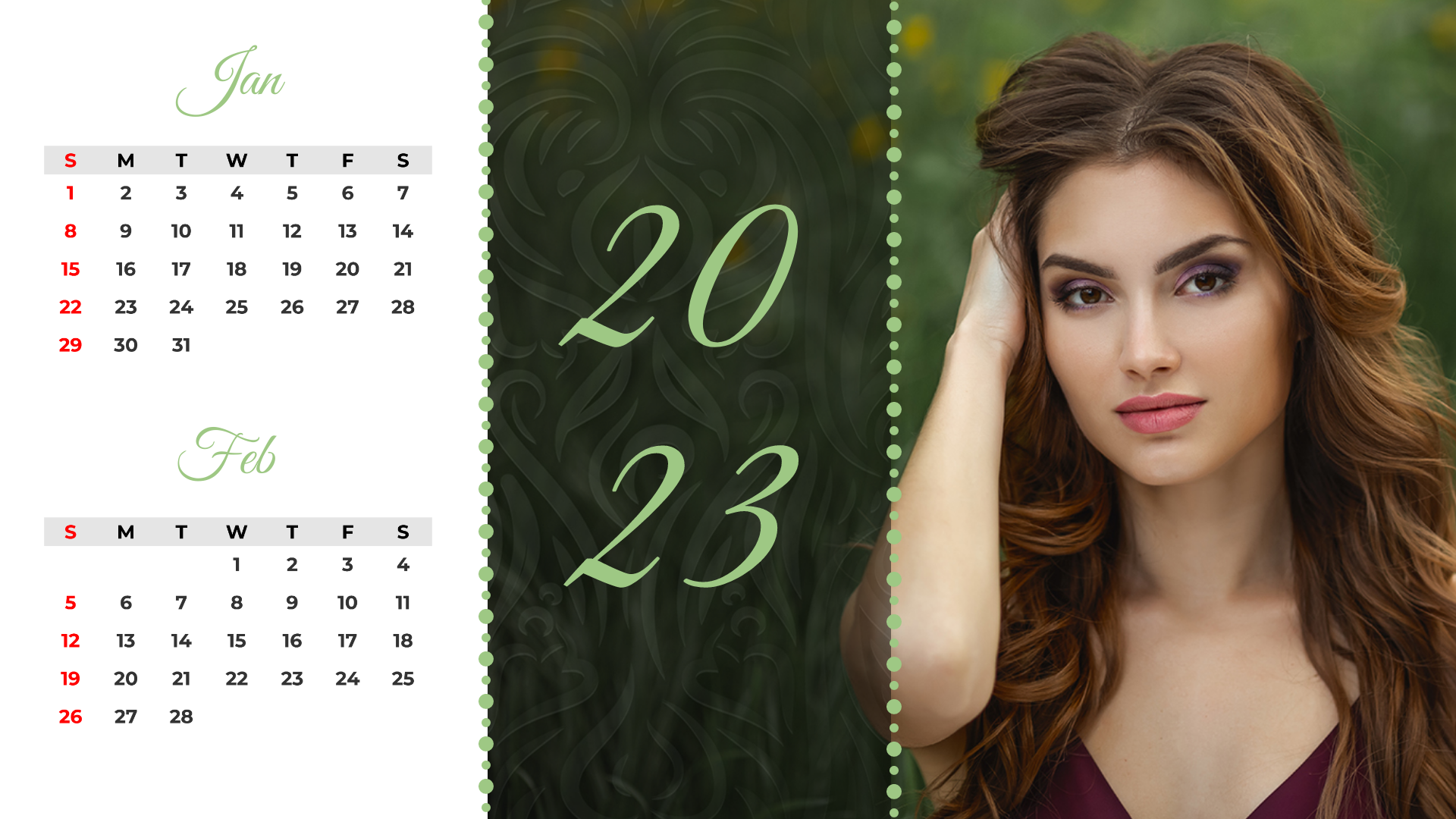 Fashion Calendar templates