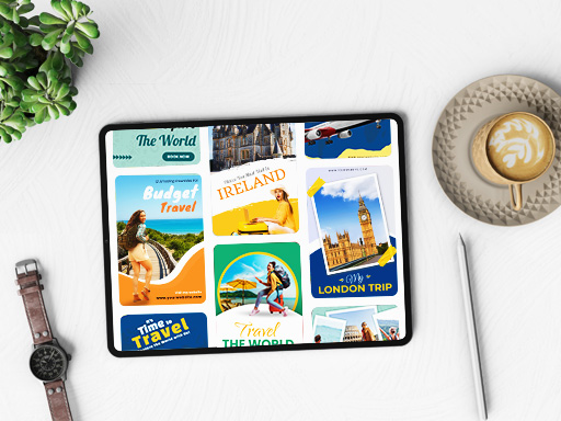 Travel Pinterest Graphic Templates